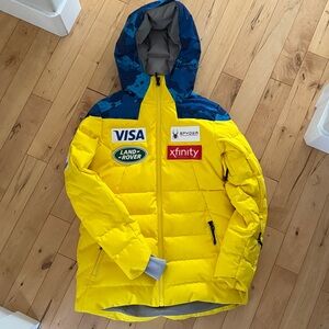 Spyder Gray Jacket with Yellow Accents